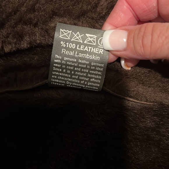 Gorgeous Brown 100 REAL Lambskin - Picture 3 of 3